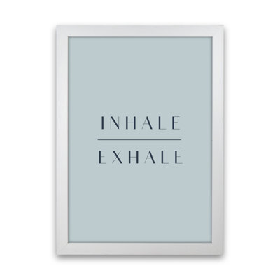 Inhale Exhale 20 20 1 Piece Wall Art