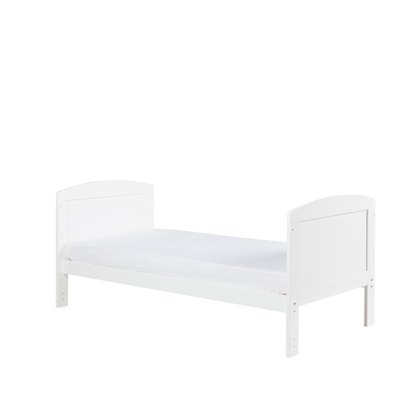 Coleby Scandi Cot Bed and All Seasons Premium Pocket Sprung Mattress - Scandi White