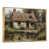 Toile avec cadre flottant or