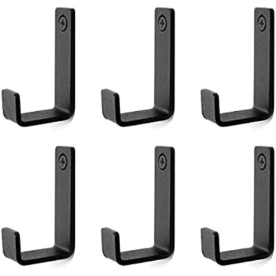 6 Pack Heavy Duty Stainless Steel Outdoor Wall Hooks for Hanging Towel, Coat, Backpack, Keys