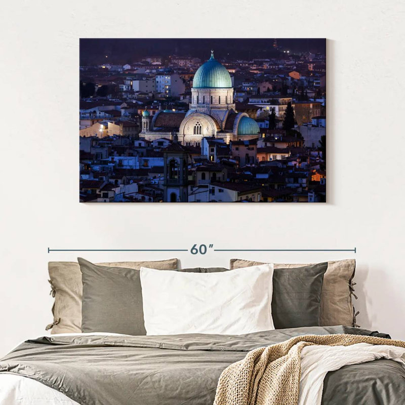 Kavia Great Synagogue Florence, 32" H x 48" W