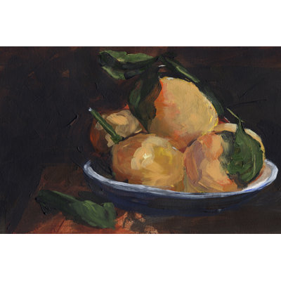 Fruit Plate I - Wrapped Canvas Painting