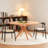 47.2" Solid Wood Round Dining Kitchen Table For 4-6 People With Intersecting Pedestal Base-98405872-98405874
