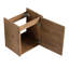 16'' Bathroom Vanity With Ceramic Sink. Floating Design. Modern Style. Plywood Construction. Oak Colour. Spacious Storage. Fits Compact Bathrooms Ideal For Small Bath Areas-1070923082