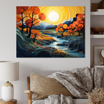 River Azure Bold II - impressions sur toile modernes