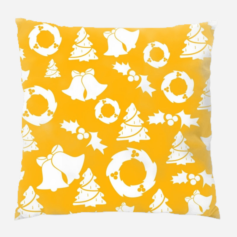 Coussin décoratif Hillard, Jaune, Intérieur