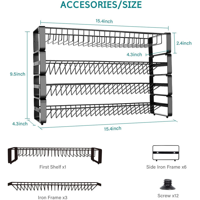 Freestanding Spice Rack with Adjustable Racks