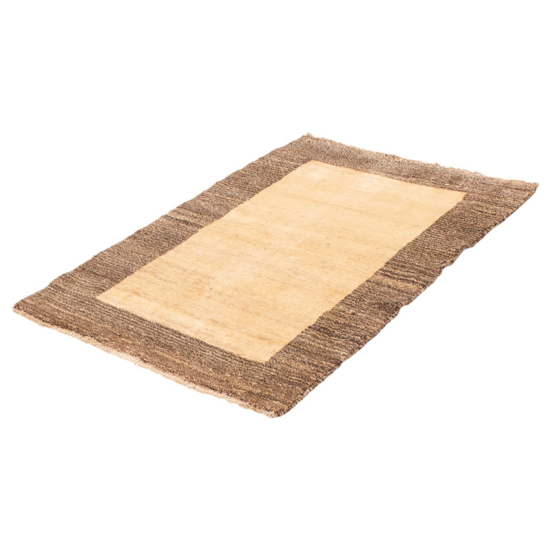Tapis crème Helbe Gabbeh 3 pi 7 po x 5 pi 2 po