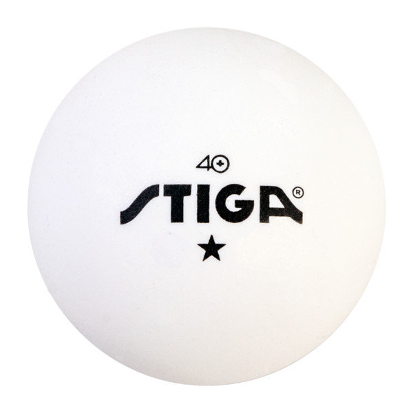 STIGA 1-Star White Balls (38-pack), White
