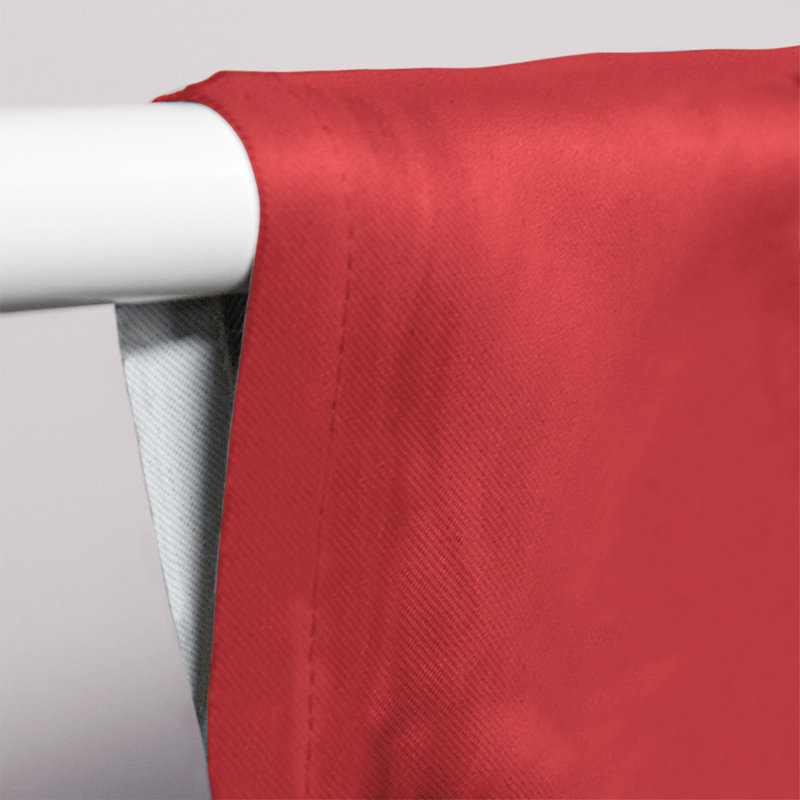 Striped Room Darkening Rod Pocket Single Curtain Panel, Los Angeles Baseball Red/Dodger Blue/White