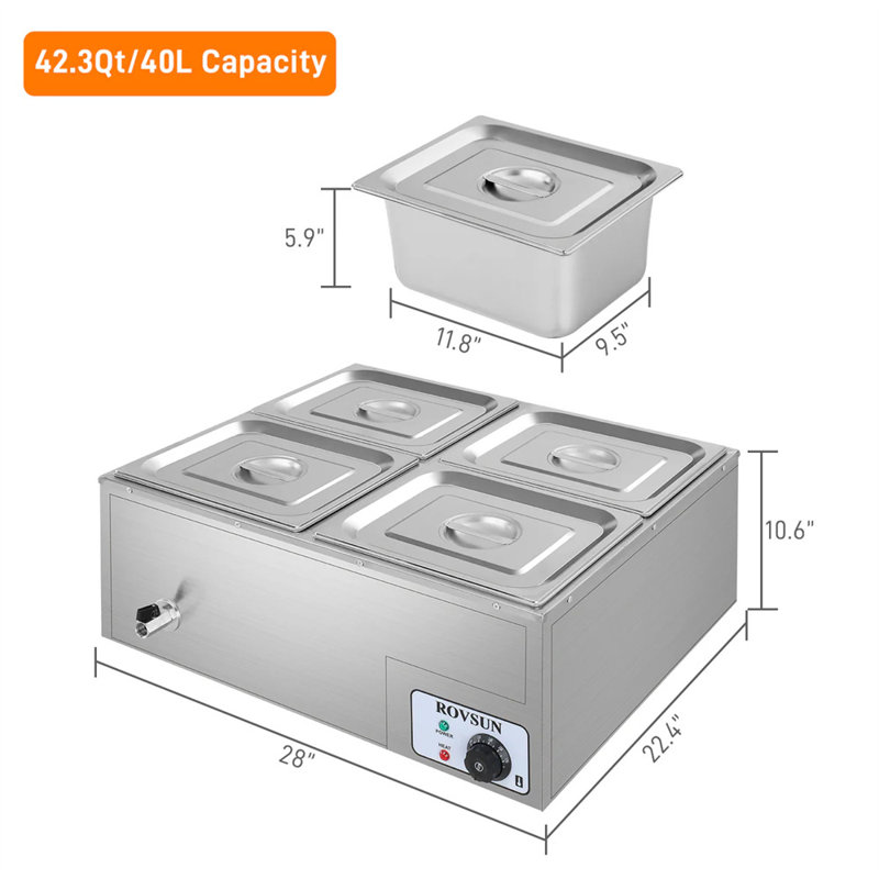 Comptoir chauffant 42,3 pte 1200W 110V