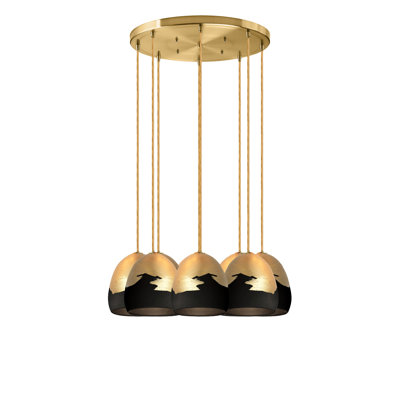 Lustre en dôme à 8 lumières Ombre