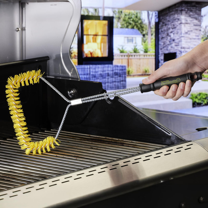 Mr. Bar-B-Q U-Shaped Grill Brush Powered by Scrub Daddy