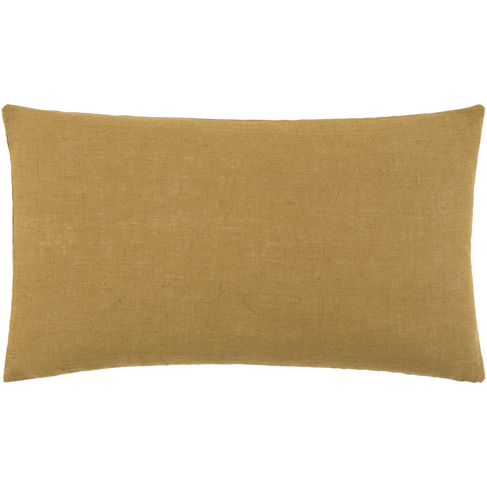 Lanie Linen Pillow Cover, Rectangle 12"H x 21"W, Brown