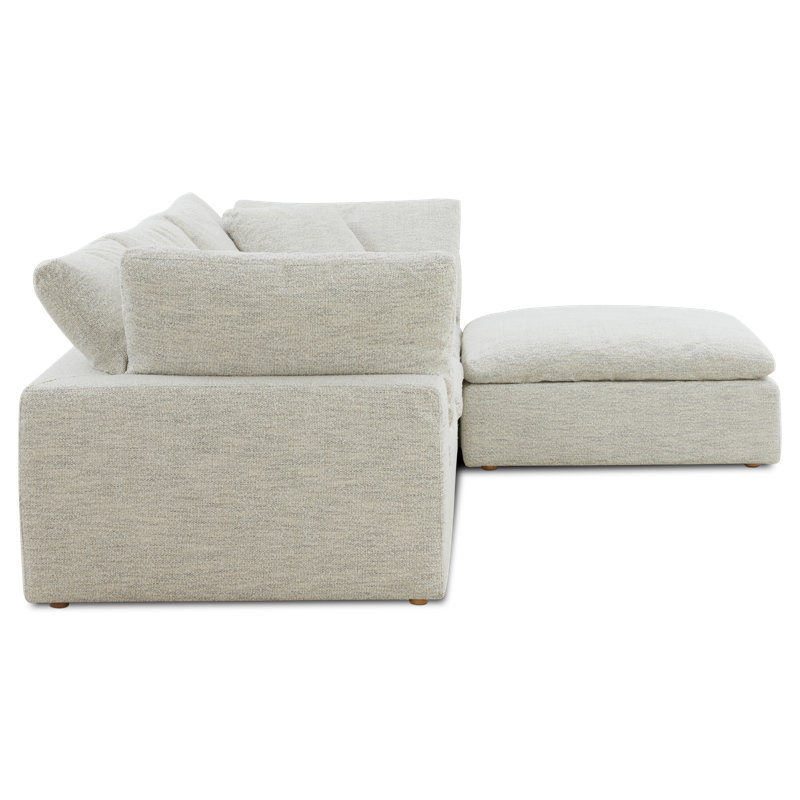 Tila 4-Seater L-Shaped Modular Sectional, Light Gray Livesmart®