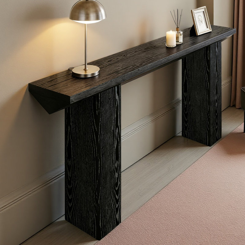 Console triangulaire, canapé, table d'entrée moderne
