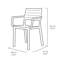 Keter Metaline Chair, Cappuccino
