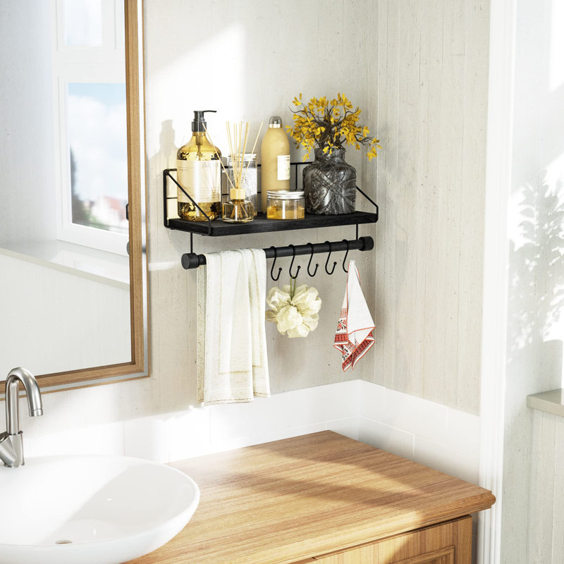 Bearl Floating Shelf, Black