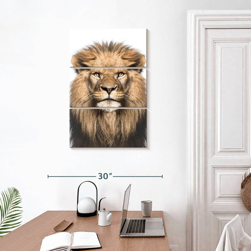 Noble lion Brampt, H 32 po x l 20 po