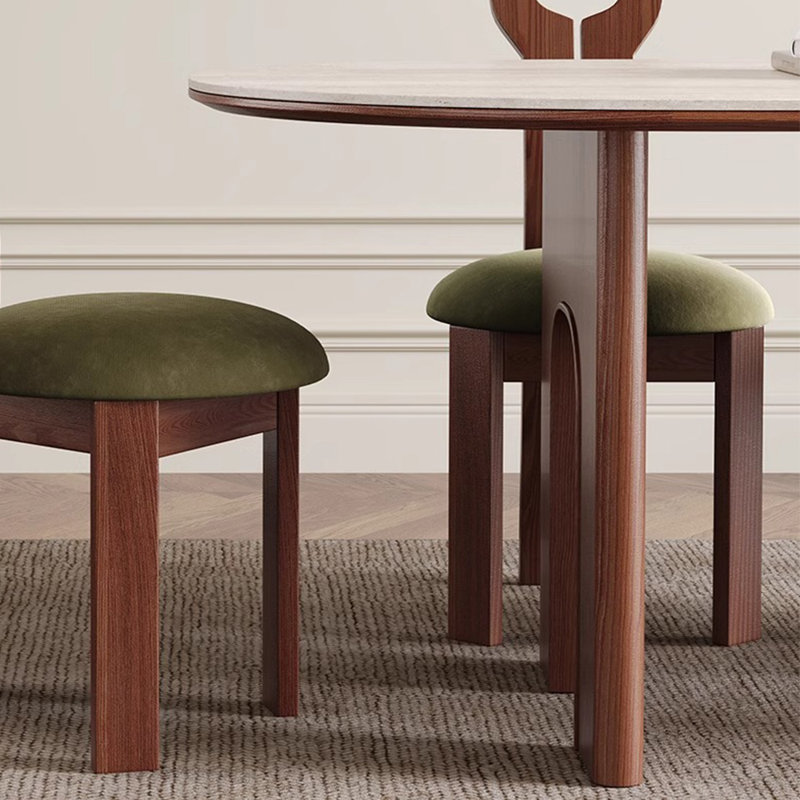 Table et chaises de salle à manger, Vert, H 29,5 po x L 70,8 po x l 31,4 po