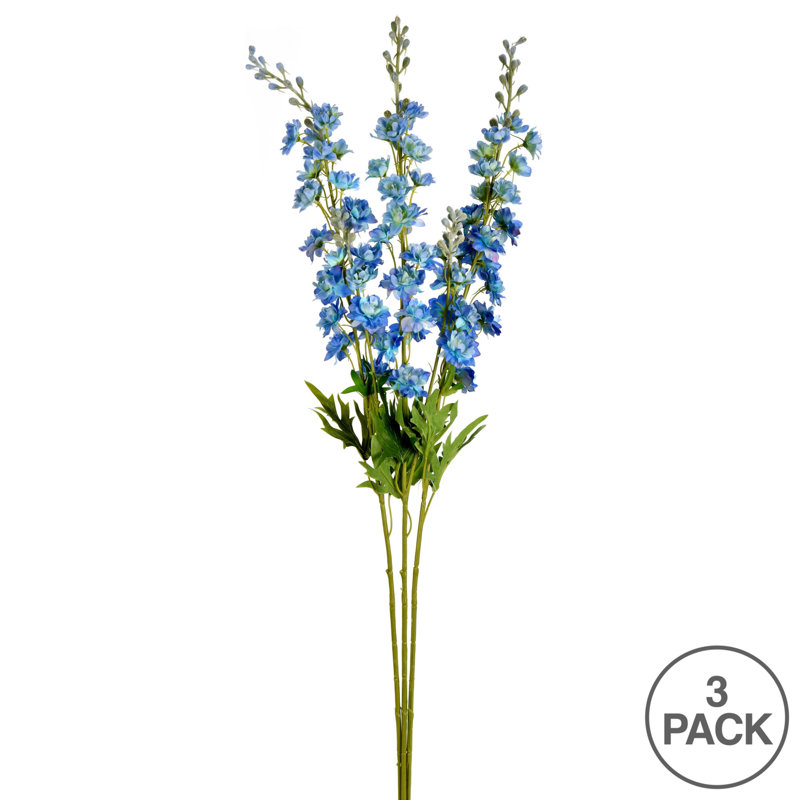 33.5" Artificial Wild Lupine Spray, Blue