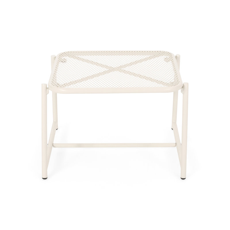 KINCAID 13"H SIDE TABLE, Matte White