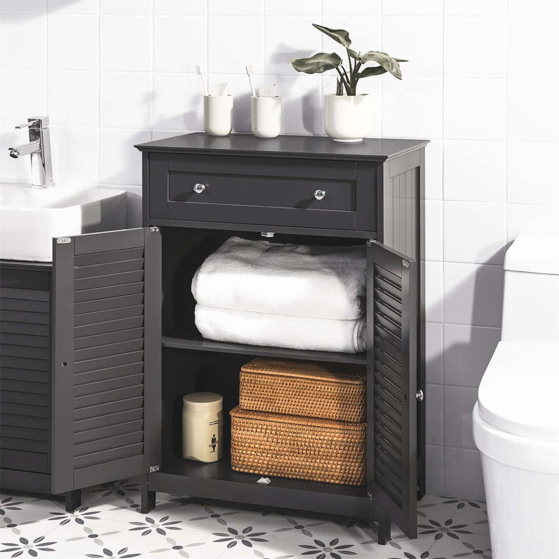 Compact Bathroom Cabinet Bathroom Cabinet, Black