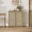 Consiglia 30.5" Bohemian-Inspired Rattan 2-Door Sideboard-1111806047-1111123901