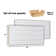 Subway Tile Textured Slatwall 24" x 48"