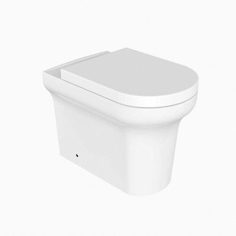 White Stone 4.5L LPF Round Wall Mounted Kit (Seat Included)