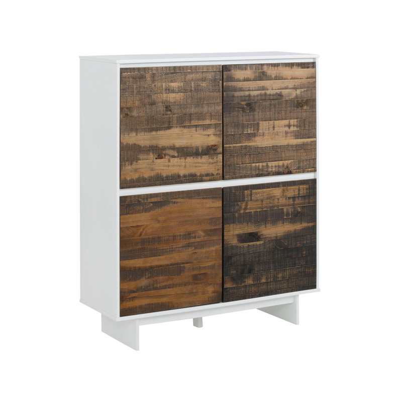 Serci 100cm Sideboard, White Brown