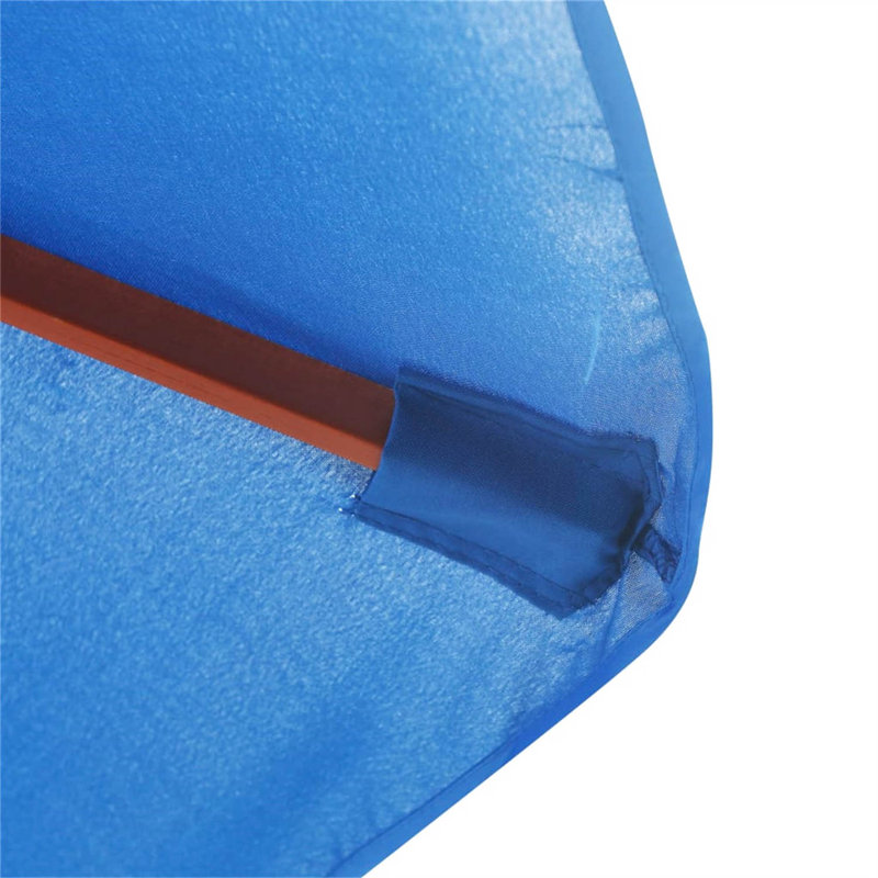 Saxis Outdoor Parasol with Wooden Pole, Blue