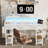 47 Inch Home Office Computer Drawers Desk With Monitor Stand Charging Station