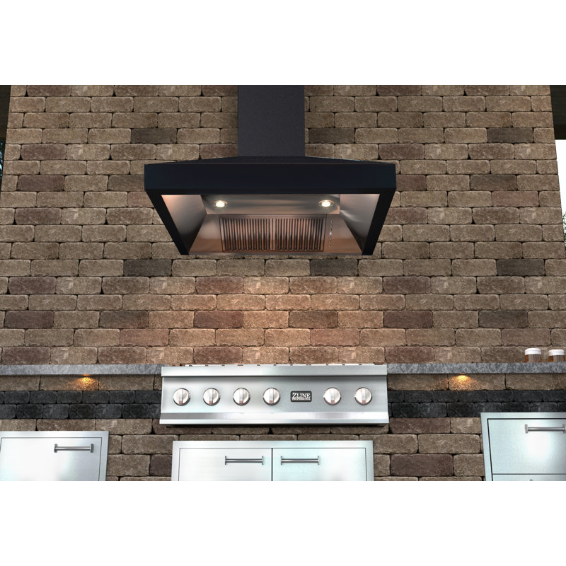 30" 400 CFM Convertible Wall Mount Range Hood, Oil-Rubbed Bronze, 36" W