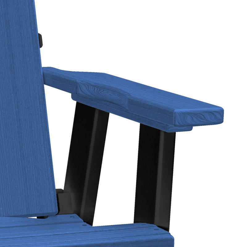 Fauteuil oscillant Brandon , Bleu / Noir
