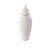Cast Stone Finish Temple Jar, White-1838258513