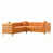 Doublure orange en peluche