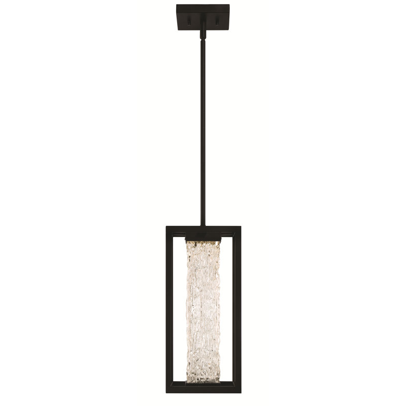 ILYA LED Outdoor Pendant Light, Black