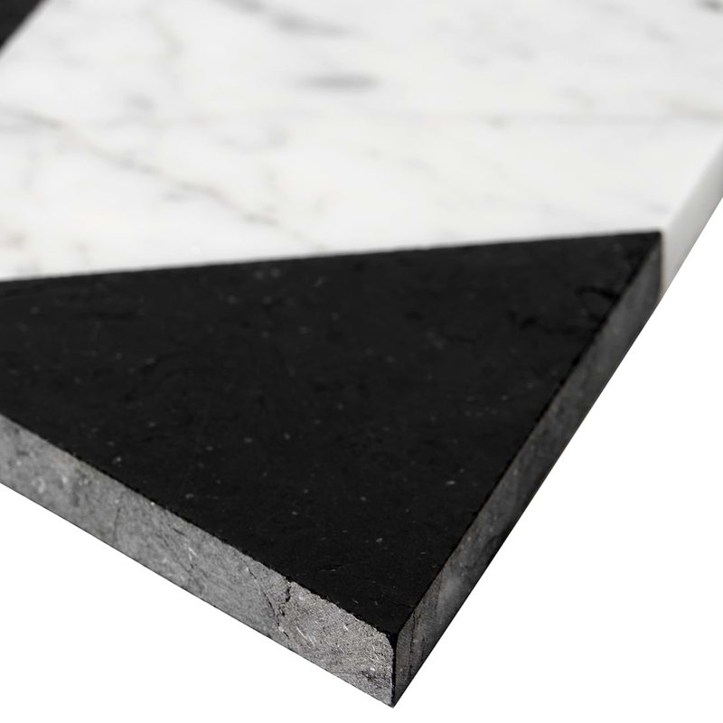 Prism 13.5 X 7.75 Marble Mosaic Tile, Rosa Pink