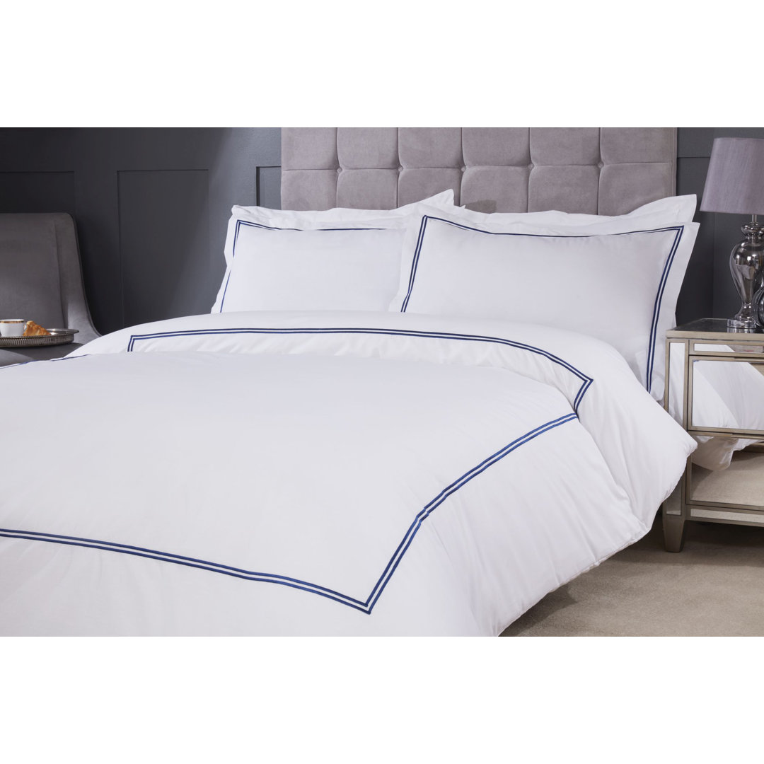 Ervin Linen Geometric Shapes Duvet Cover Set with Pillow Shams Included