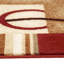 Tamia Power Loom Red/Brown/Ivory Modern Geometric Rug-16787096