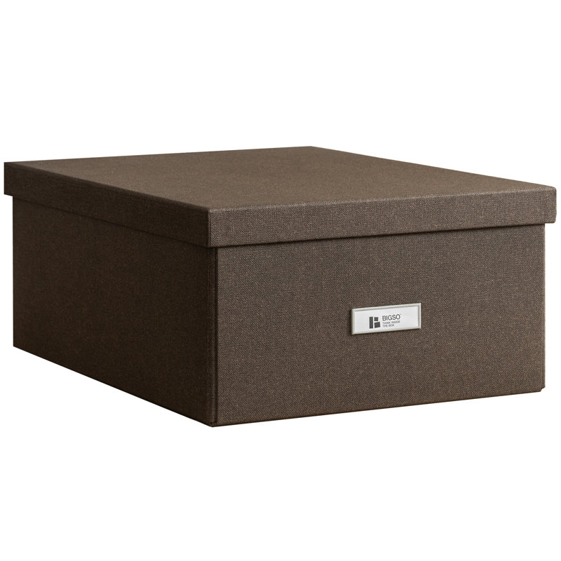 Boîte de rangement Katrin, Marron foncé