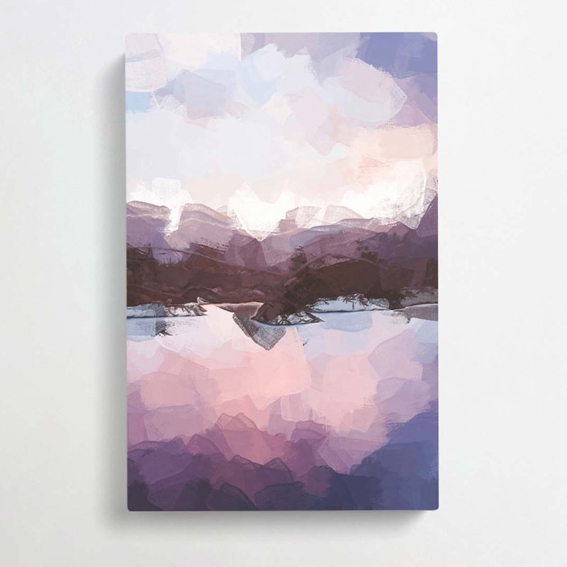 Calm Lake in Abstract - Wrapped Canvas, 50cm H x 35cm W x 3cm D
