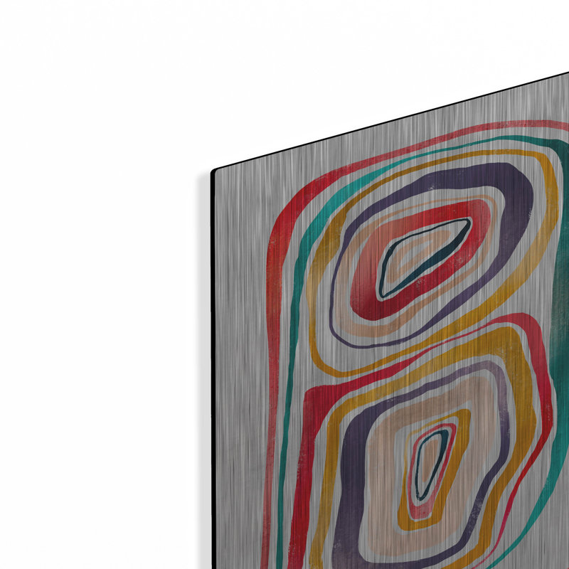 Ivy Bronx «Rainbow Abstraction» par Svetlana Aleynikova, art mural en métal, H 16 po x l 12 po