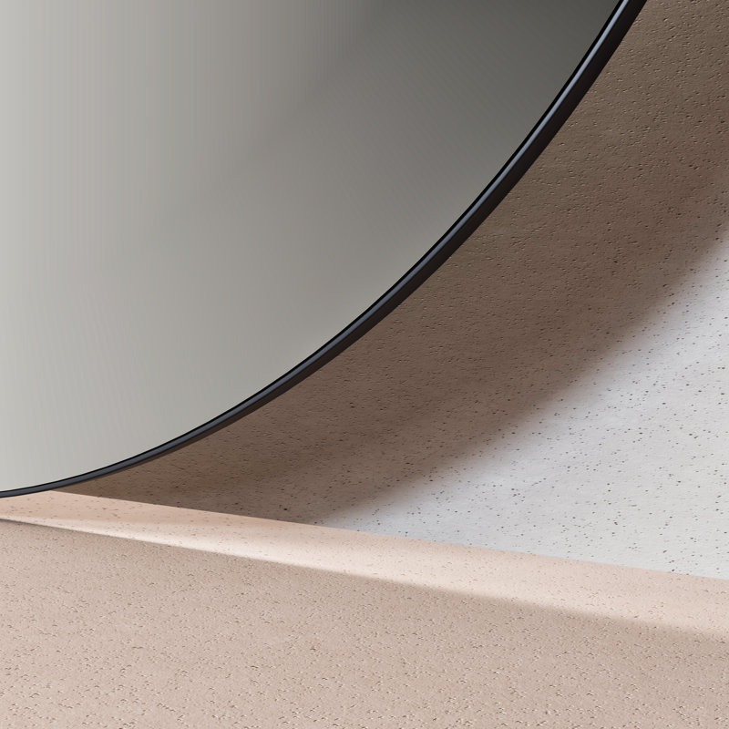 Miroir rond sans cadre 36 "x 36" Eviva, 36 po x 36 po
