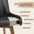 Extra-Wide 360° Swivel Bar Stool With Pocket Spring Seat & Solid Wood Base-1781230770