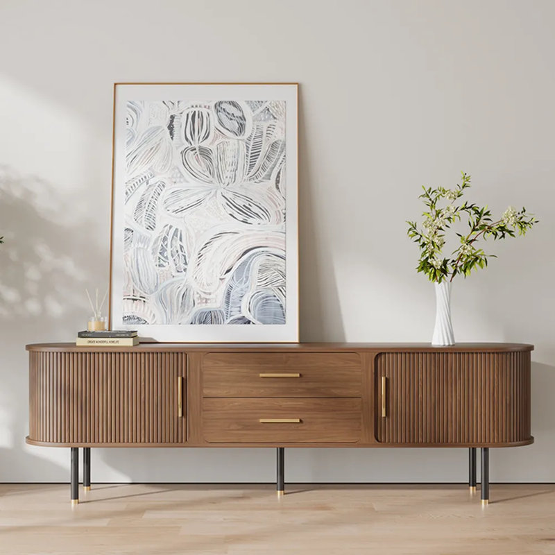 Meuble télé, H 23,62 po x L 78,74 po x l 15,75 po, Brun