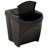 vidaXL Stackable Garbage Bin Boxes Anthracite 26.4 gal Polypropylene
