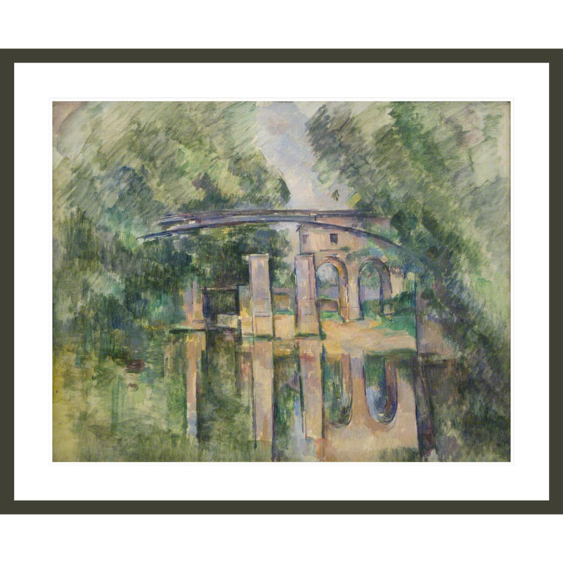 «The Aqueduct and Lock» par Paul Cézanne, impression giclée encadrée, H 33,5 po x l 40,54 po