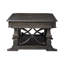 Table basse Dillmon avec tablette inférieure ouverte et roulettes